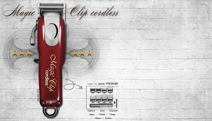 Profesjonalna maszynka do strzyżenia włosów Wahl Cordless Magic Clip 08148-016 5