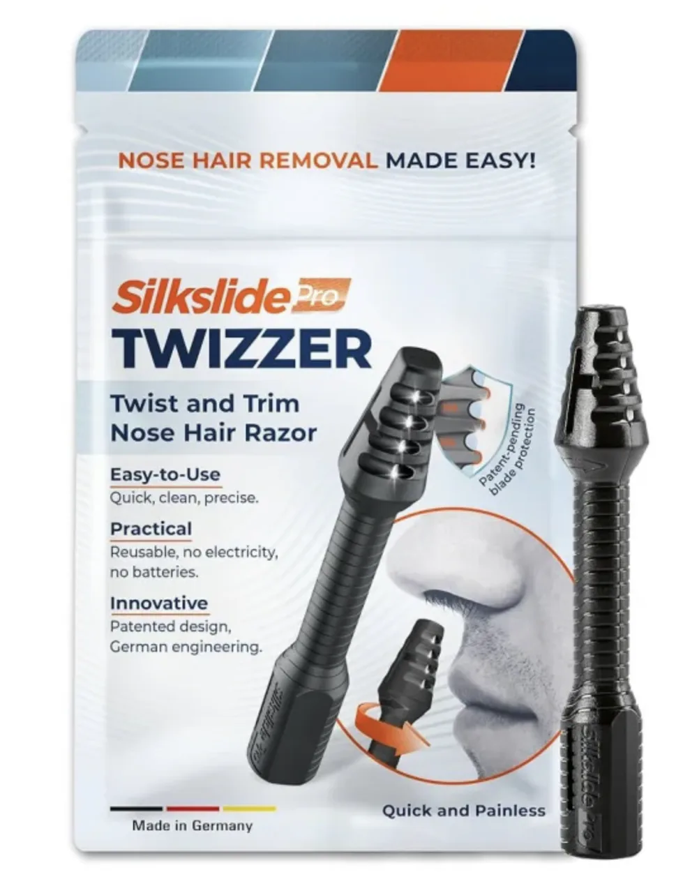 SILKSLIDE Pro TWIZZER – Twist & Trim golarka do włosów w nosie