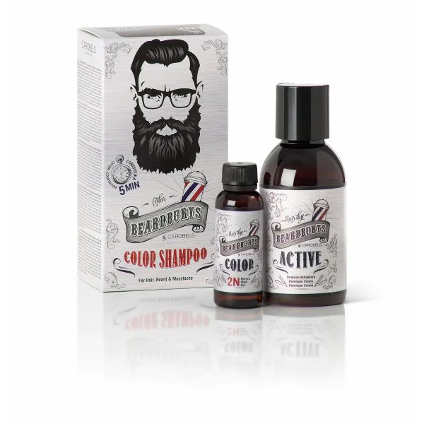 Szampon koloryzujący Beardburys do włosów i brody - czarny