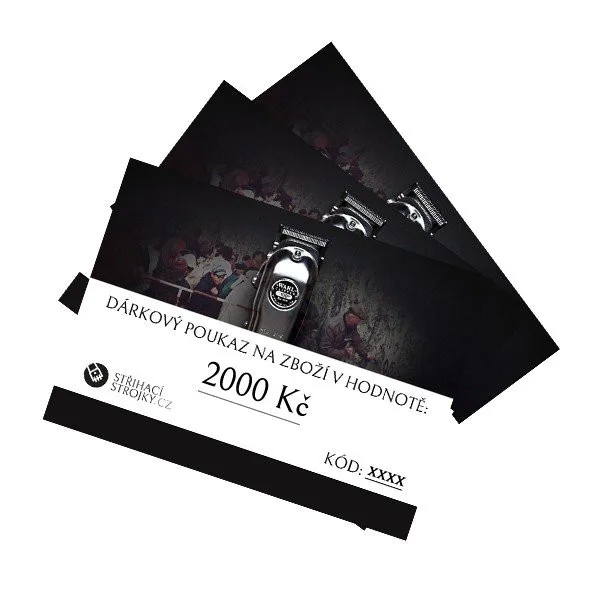Kupon podarunkowy na towary o wartości 2000 CZK