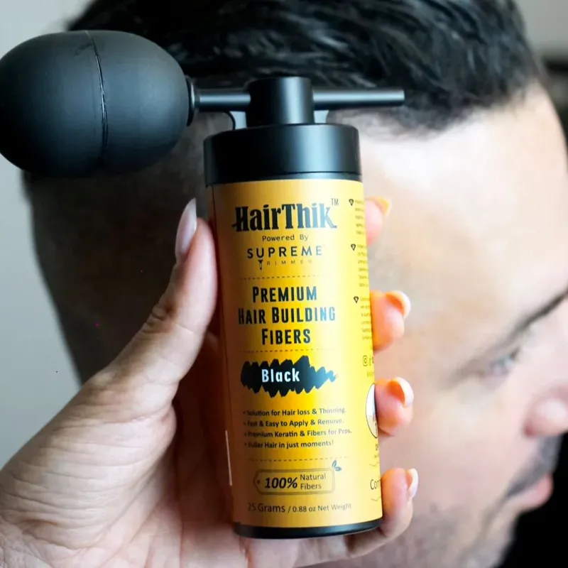 Włókna do włosów z aplikatorem STpro Hair Thik do zagęszczania włosów - Zdjęcie 5