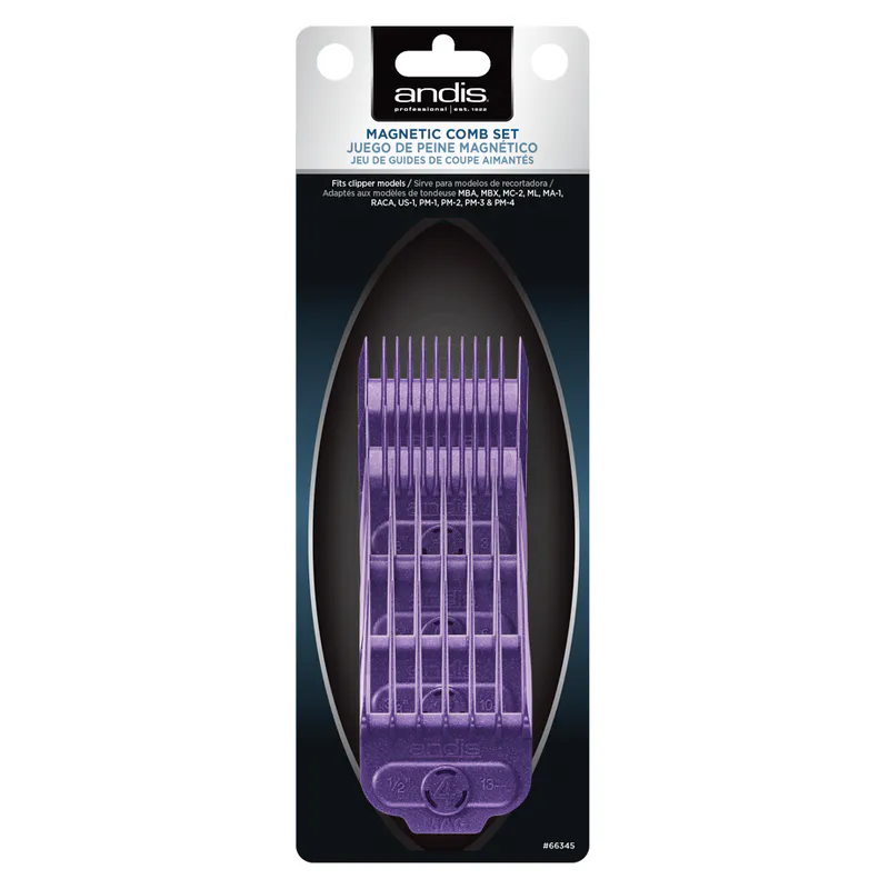 Zestaw grzebieni magnetycznych Andis - zestaw I (1,5-13 mm) - Zdjęcie 3