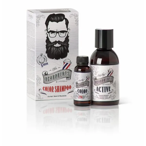 Szampon koloryzujący Beardburys do włosów i brody - czarny - Zdjęcie 1