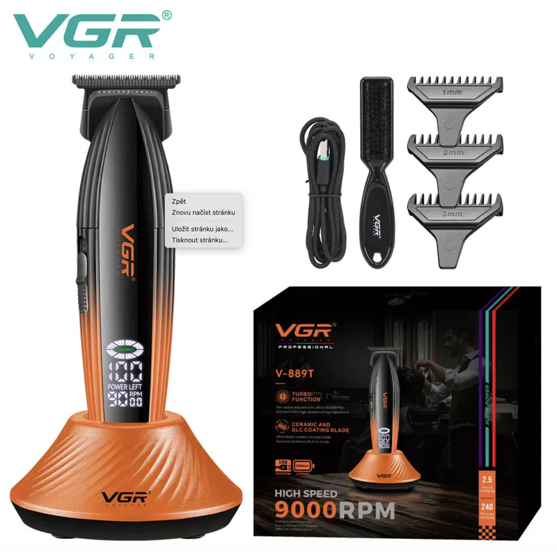 Profesjonalna maszynka do strzyżenia VGR VOYAGER V-889T Trim - Zdjęcie 1