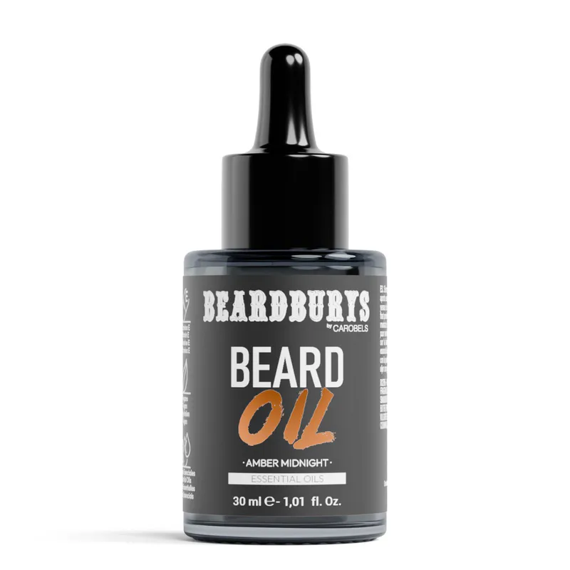 BEARDBURYS Olejek do brody Amber Midnight – 30 ml - Zdjęcie 1