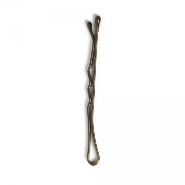 HAIR GRIPS 9178-0300 spinka do włosów - brązowa - Zdjęcie 1