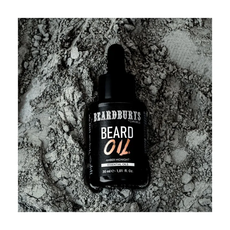 BEARDBURYS Olejek do brody Amber Midnight – 30 ml - Zdjęcie 4