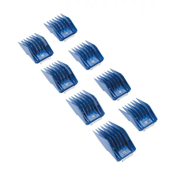Zestaw plastikowych grzebieni Andis z metalowym klipsem - zestaw II (16-32 mm) - Zdjęcie 1