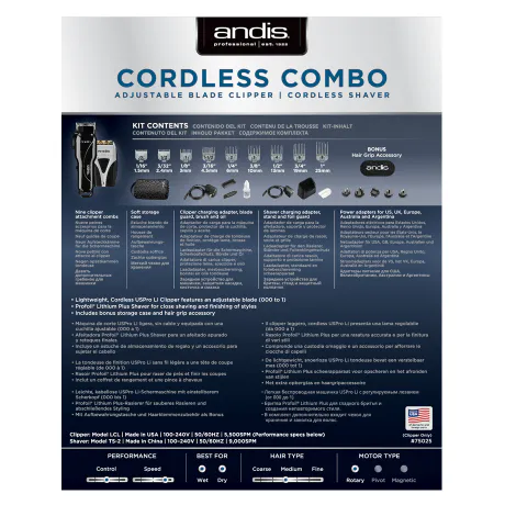 Andis Cordless Combo - Zdjęcie 5