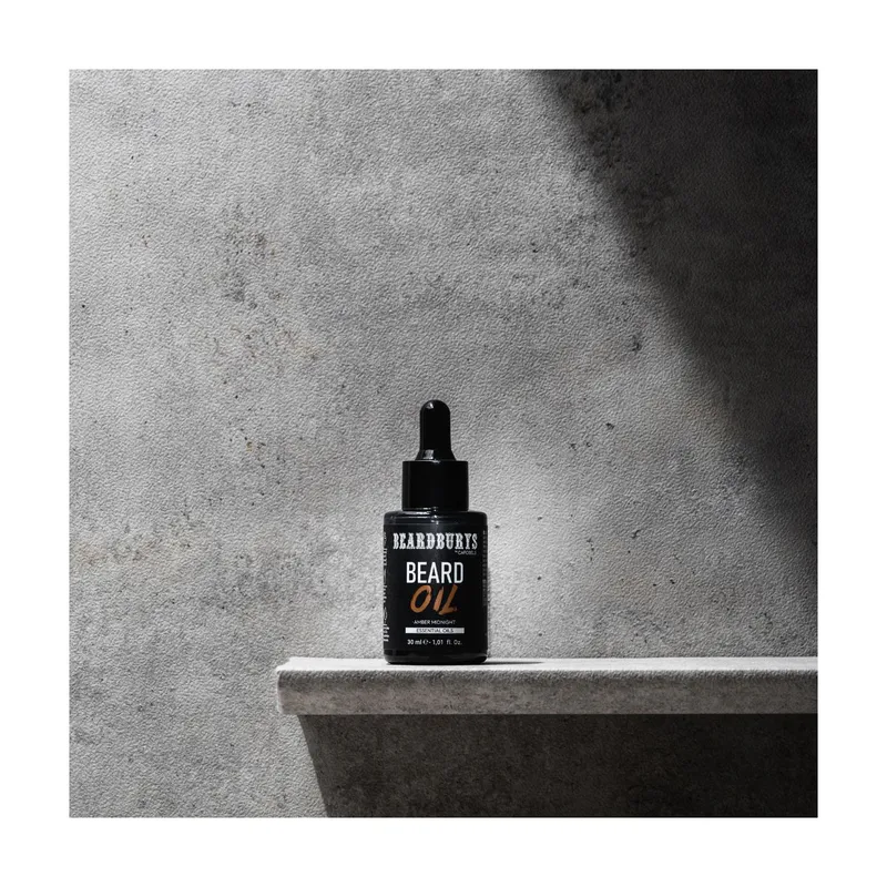 BEARDBURYS Olejek do brody Amber Midnight – 30 ml - Zdjęcie 5