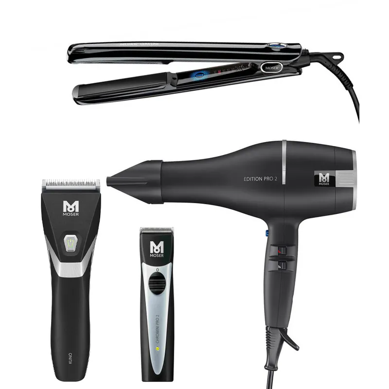 MOSER Ultimate Salon Set (Kuno + Chromini 2 + Edition Pro 2 + Ceraline) - Zdjęcie 1