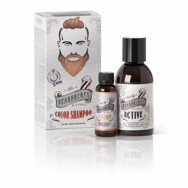Szampon koloryzujący Beardburys do włosów i brody - jasnobrązowy - Zdjęcie 1