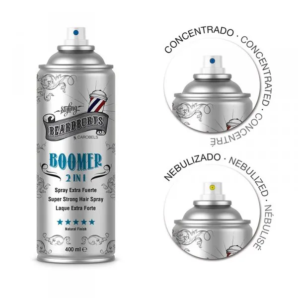 Beardburys Boomer 2w1 utrwalający lakier do włosów 400 ml. - Zdjęcie 2