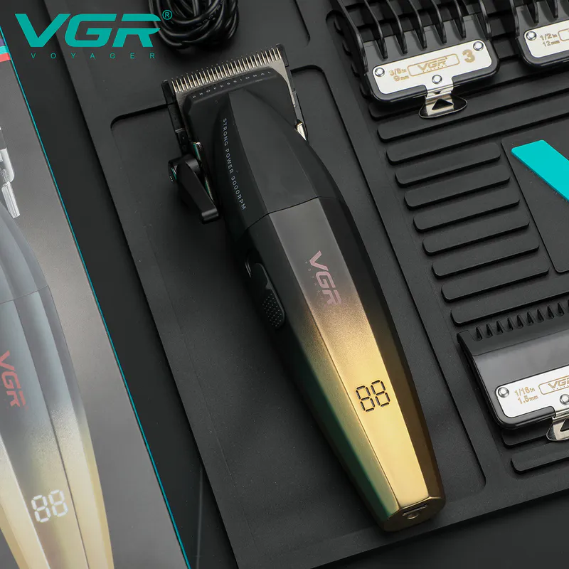 Maszynka do strzyżenia VGR VOYAGER V-003C Salon Series – złota - Zdjęcie 1